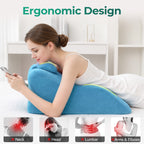 Ergonomic Spinal Posture Support & Multi-Functional Bed Pillow