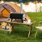 Outsunny Outdoor Pizza Oven with 12" Rotating Stone