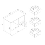 Three Locking Drawers Student Desk
