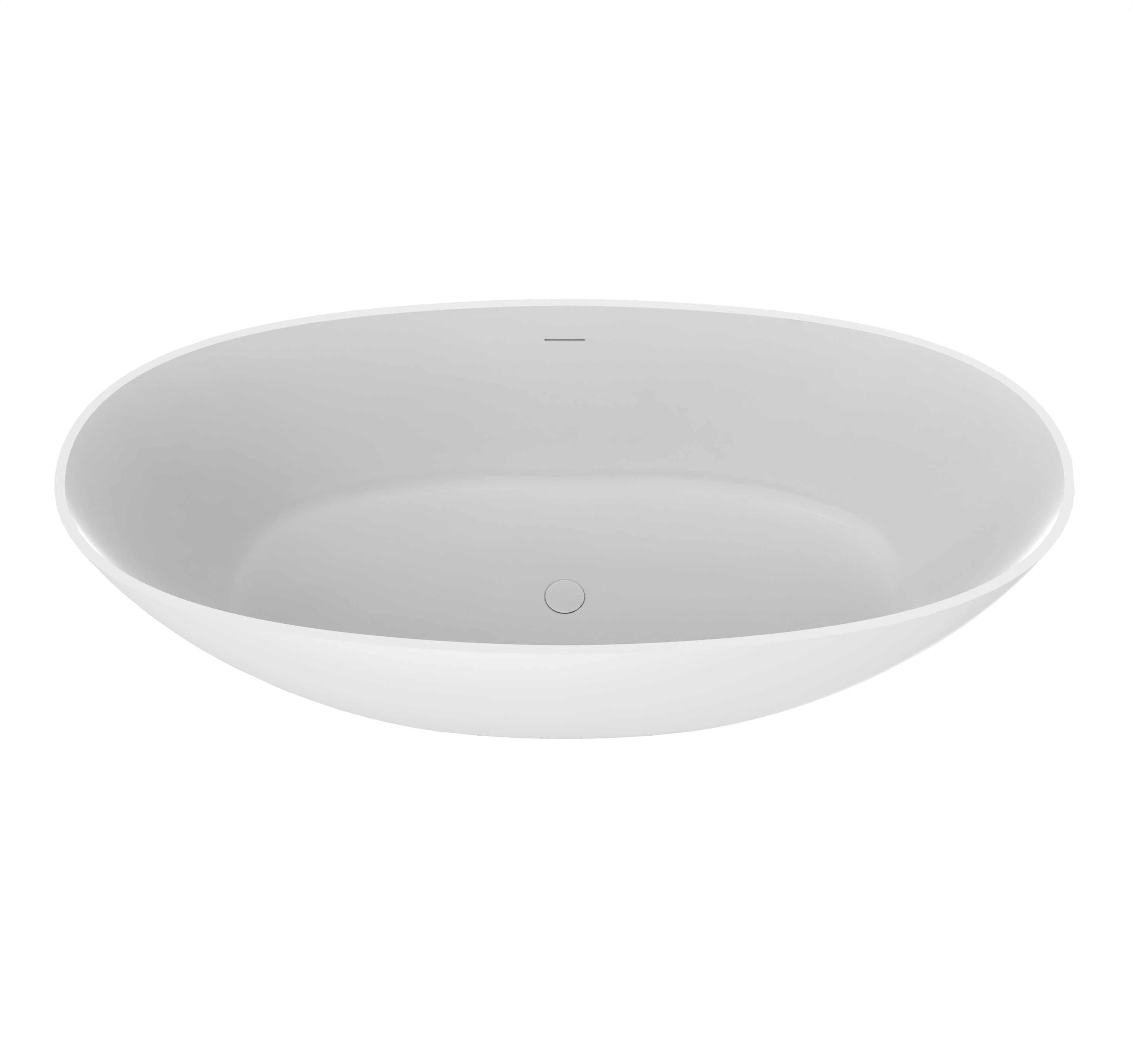 Freestanding Solid Surface Soaking Bathtub