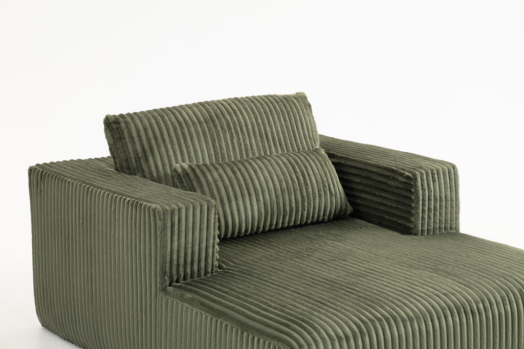 Sofa Bed - 62.6" x 48.23" Compressed Couch with Lumbar Pillows