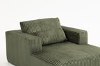 Sofa Bed - 62.6" x 48.23" Compressed Couch with Lumbar Pillows