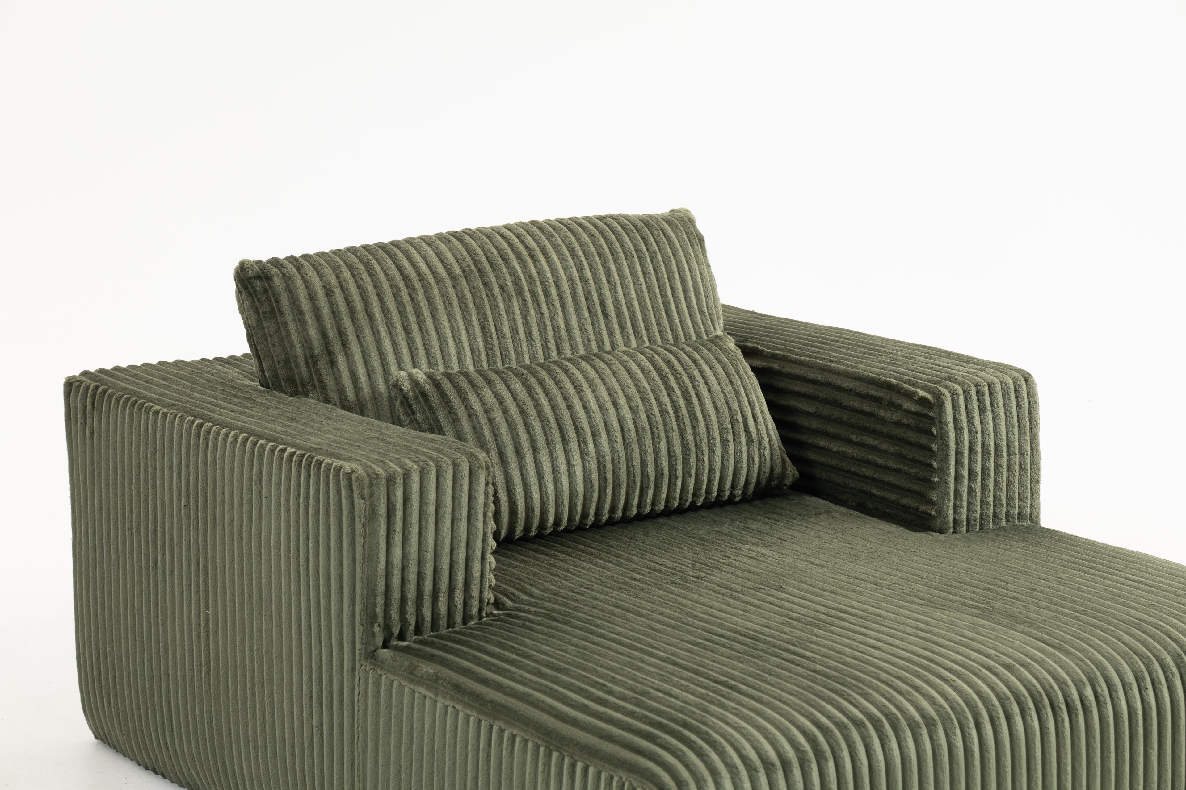 Sofa Bed - 62.6" x 48.23" Compressed Couch with Lumbar Pillows