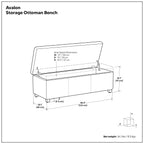 Avalon Storage Ottoman Bench