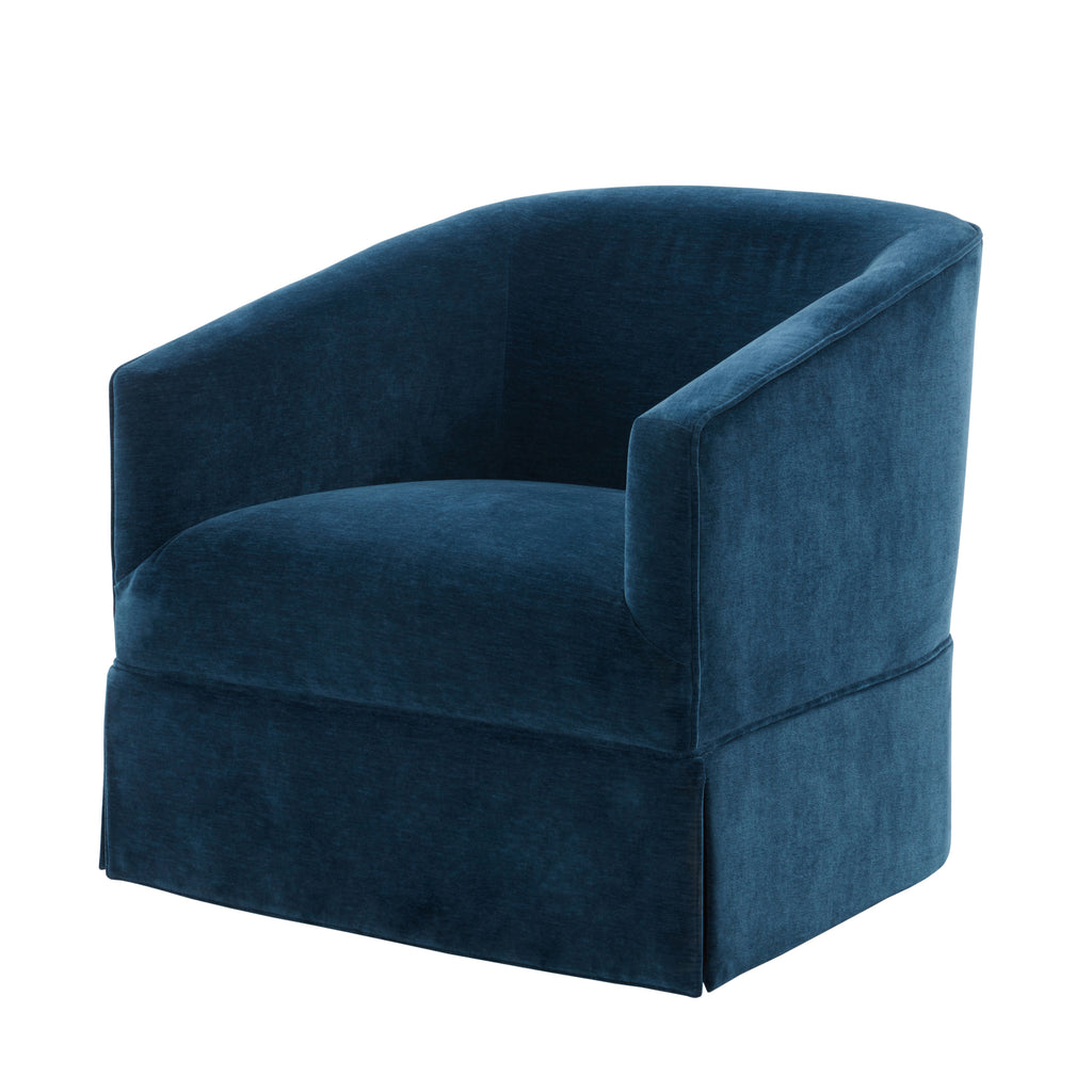 Earl Baltic Skirted Swivel Chair