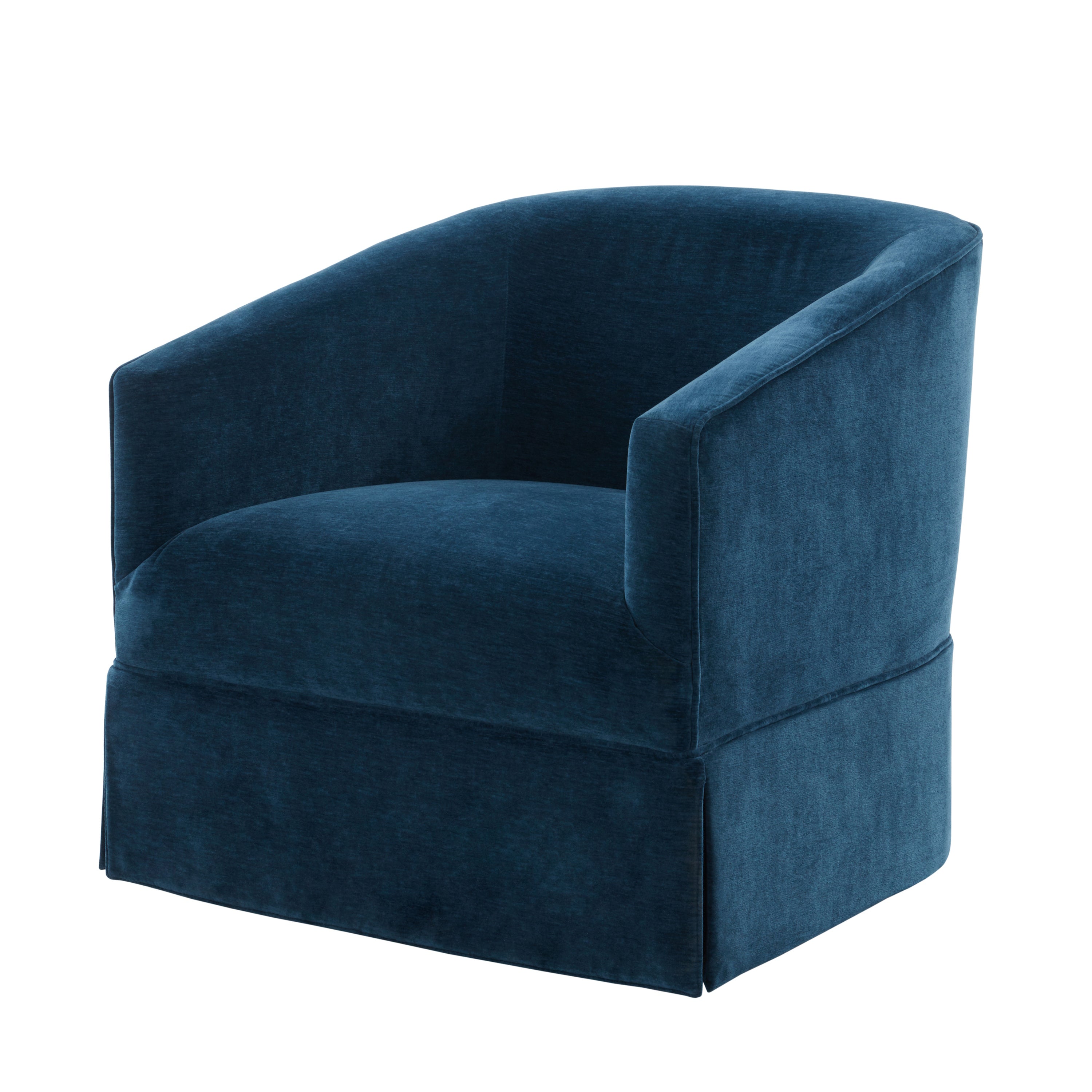 Earl Baltic Skirted Swivel Chair