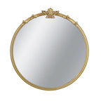 30x31" Round Wall Mirror With Luxurious Rococo Design