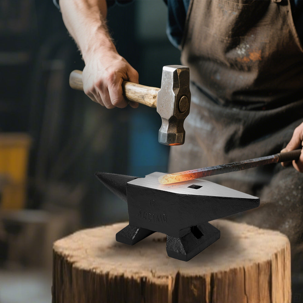 Cast Steel Anvil - 22 Lbs Single Horn Blacksmith Tool