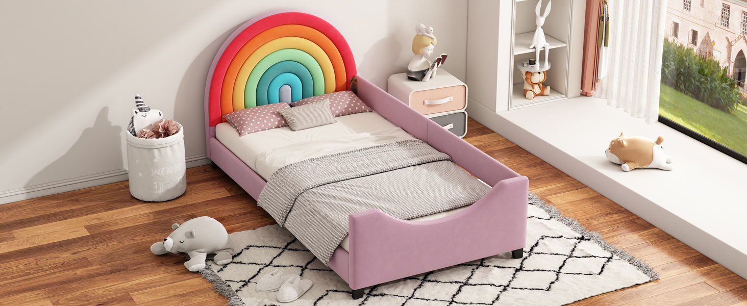 Rainbow Upholstered Twin Daybed
