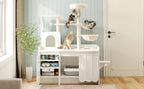 50.6" Cat Tree with Litter Box Enclosure