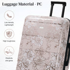 Hardside Lightweight Durable Luggage Set - 5 Pieces