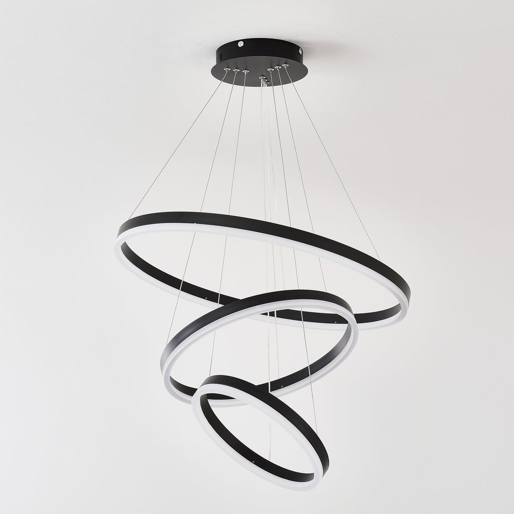 Modern 3 Rings Chandelier
