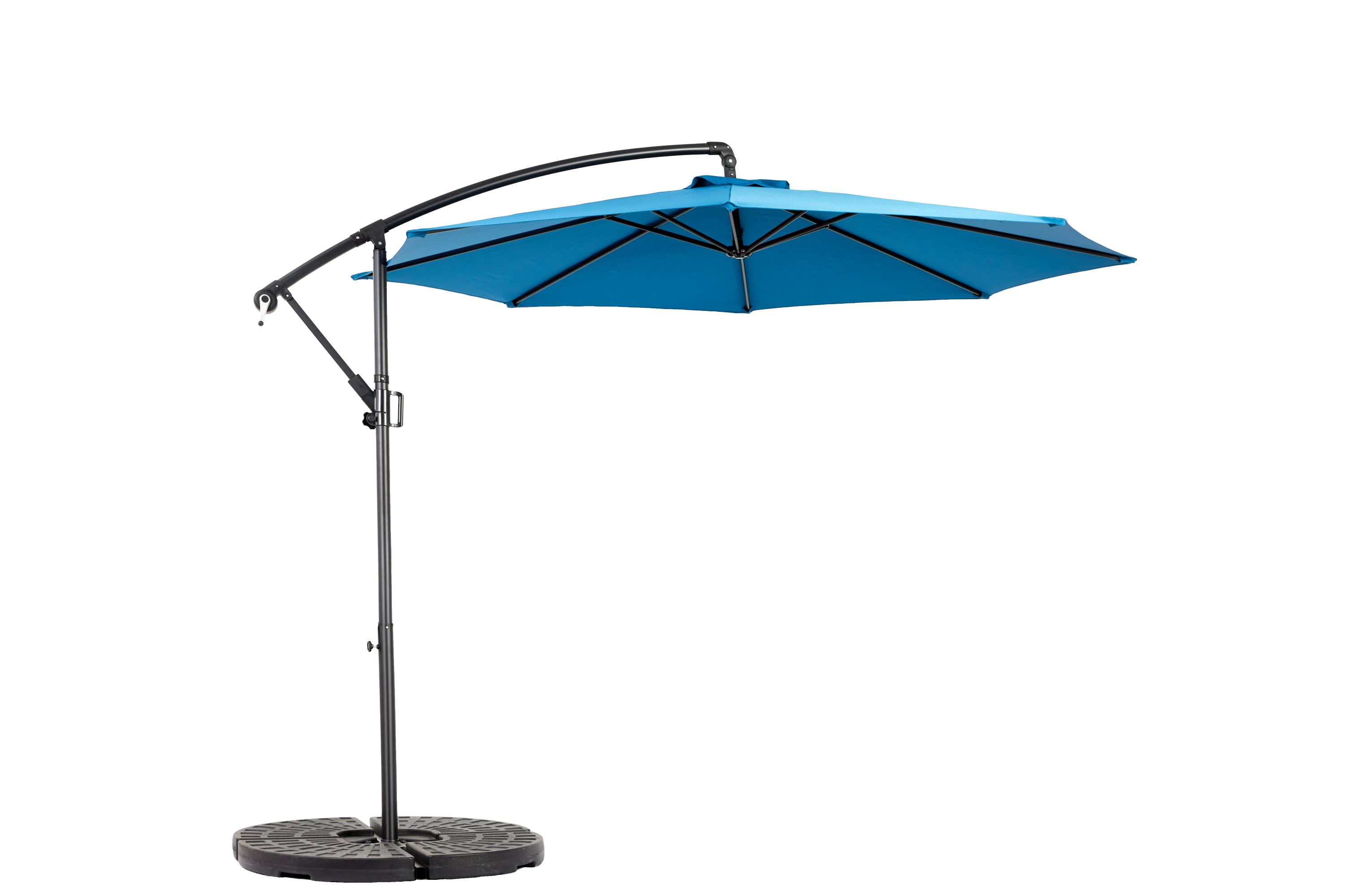 10ft Offset Hanging Market Patio Umbrella with Easy Tilt Adjustment