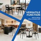 Plastic Dining Chair Set of 4