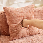Pink Curved Two-Person Compress Sofa
