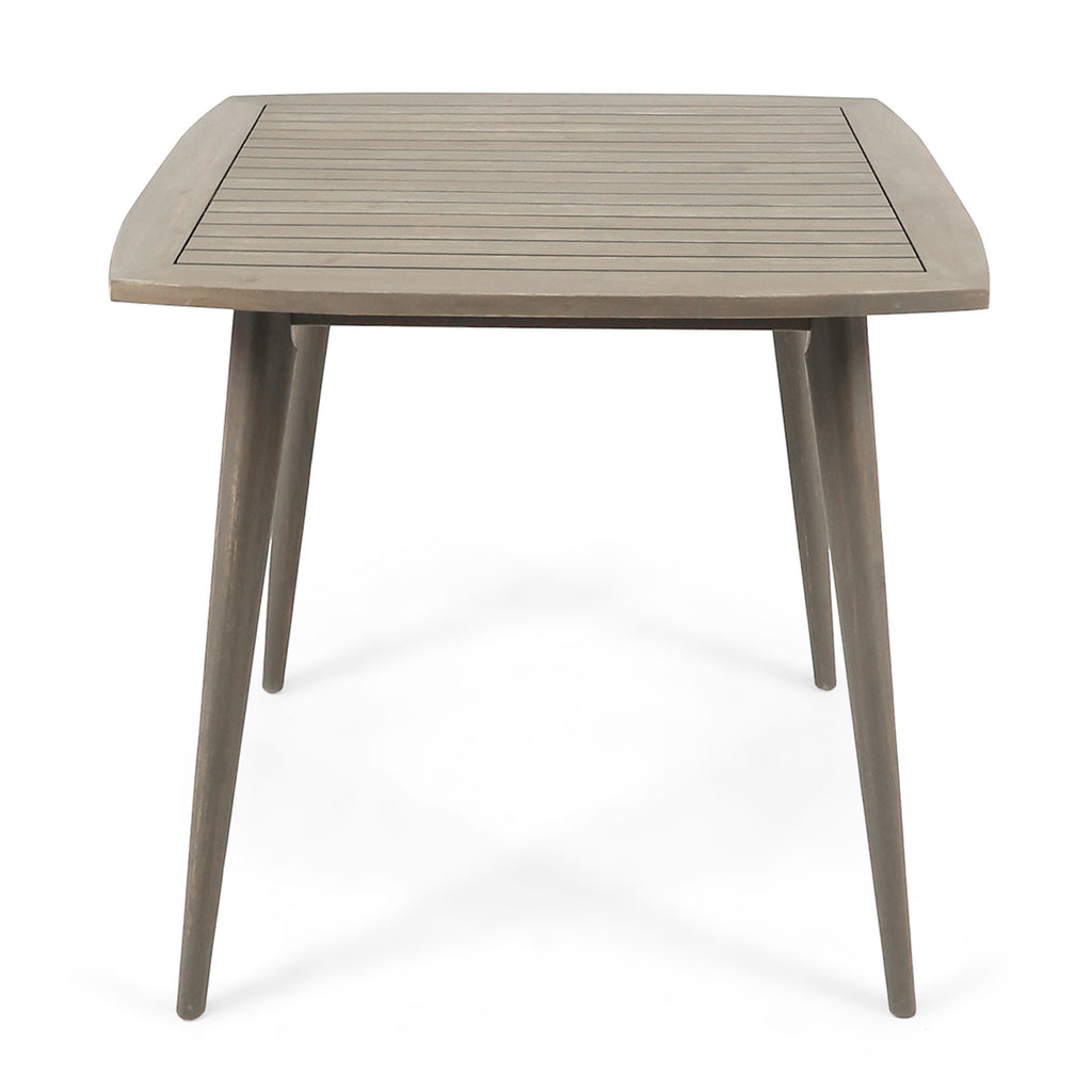 Outdoor Square Acacia Wood Table with Straight Legs