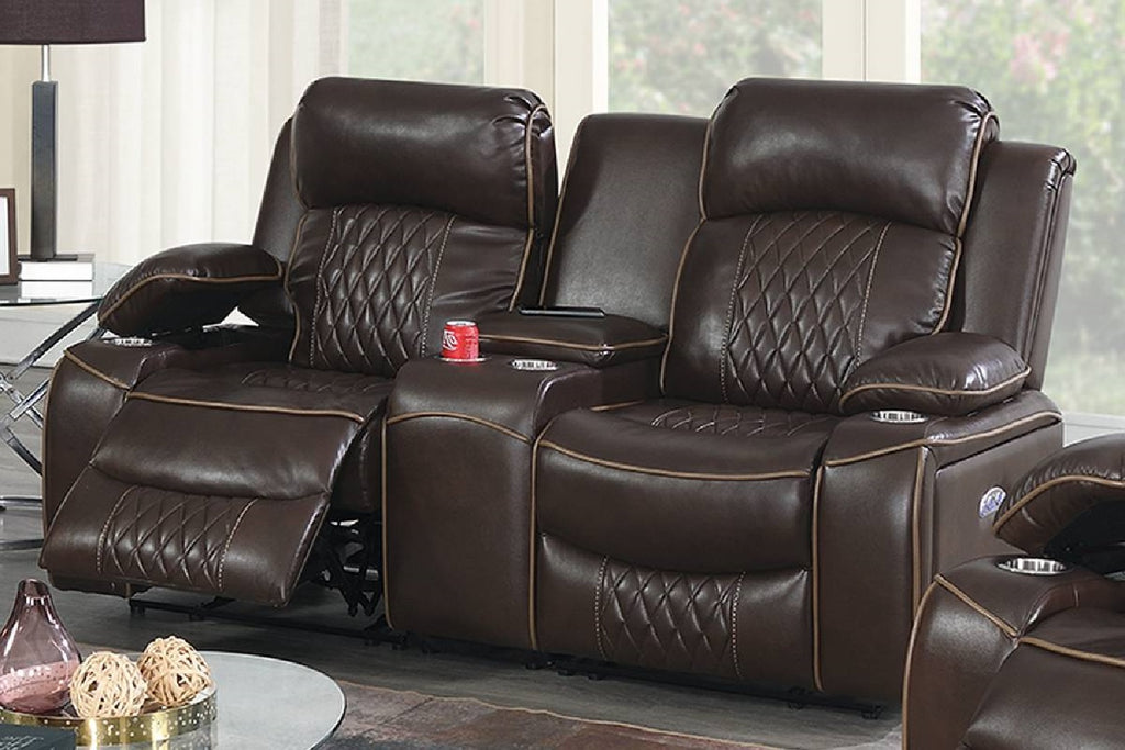 Modern Elegant Power Motion 2pc Living Room Set