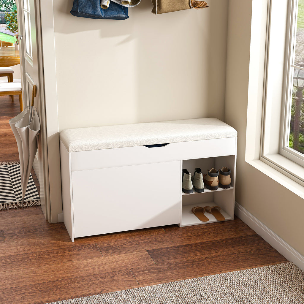Entryway Bench with Shoe Storage