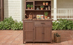 Topamax Potting Bench with Hutch