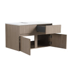 32 Inch Wall-Mounted Bathroom Vanity