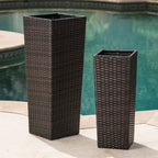 Rattan Flower Pot Set