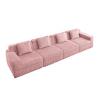 Modular 4 Seat Boneless Cloud Sectional Sofa