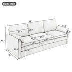 89" Cozy Upholstered 3-Seater Sofa Oversized Comfy Cloud Sofa