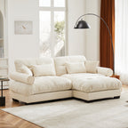 Over Size Modern Two-seater Sofa with Ottoman