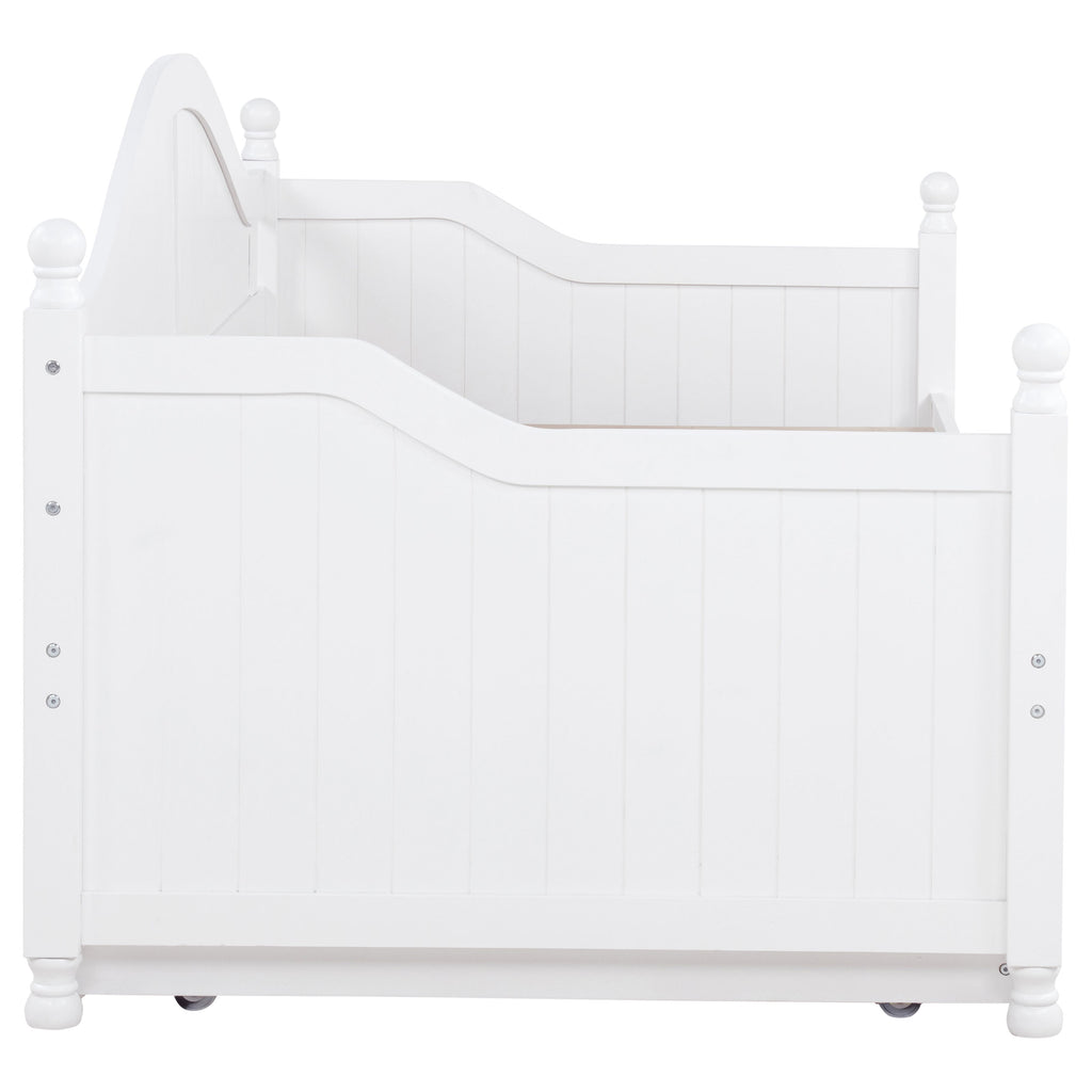 White Twin Daybed with Trundle
