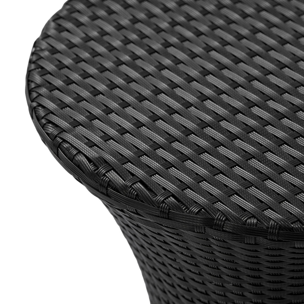 KONO Hourglass Rattan Table with No Glass Top