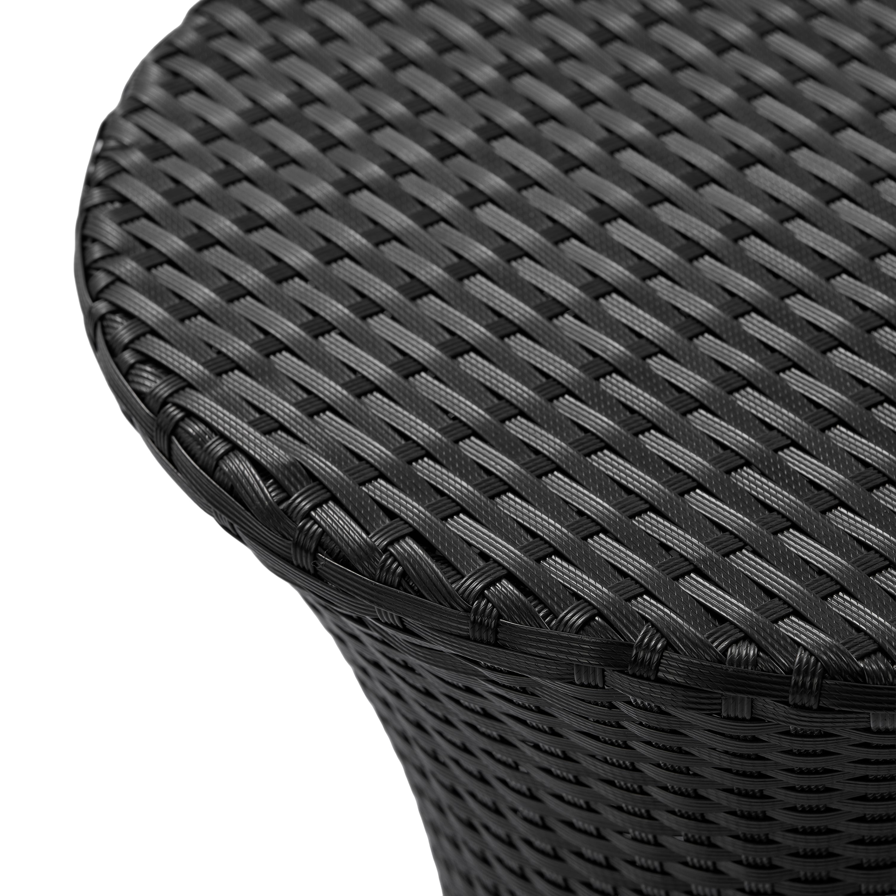 KONO Hourglass Rattan Table with No Glass Top