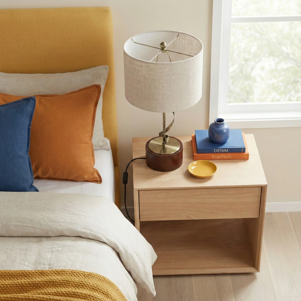 Bedside Bedroom Nightstand Desk Lamp