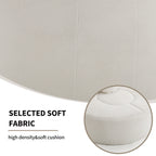 Round Sofa Bed with Memory Foam Sectional Couches for Living Room