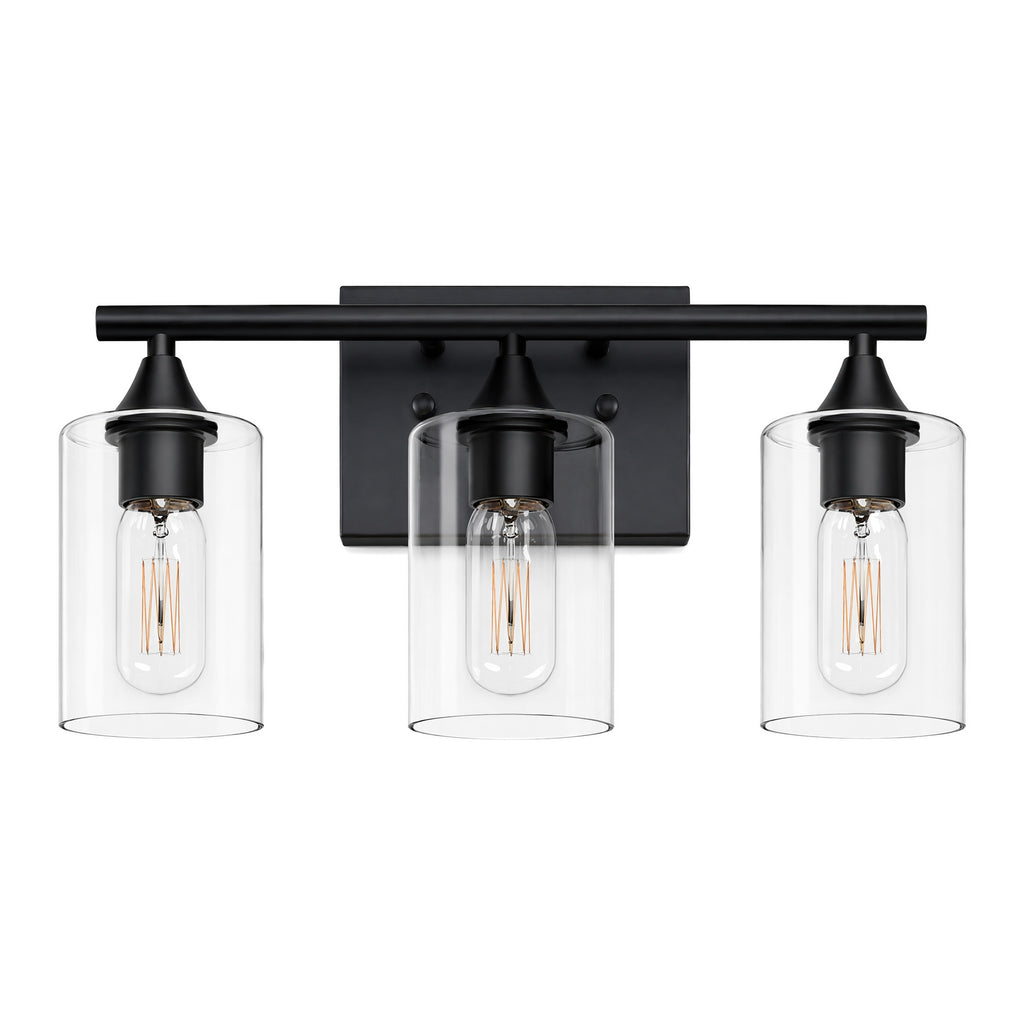 3-Light Matte Bathroom Vanity Wall Light