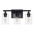 3-Light Matte Bathroom Vanity Wall Light