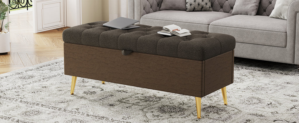 Modern Storage Ottoman Bench