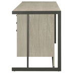 Brisley Whitewashed Office Desk
