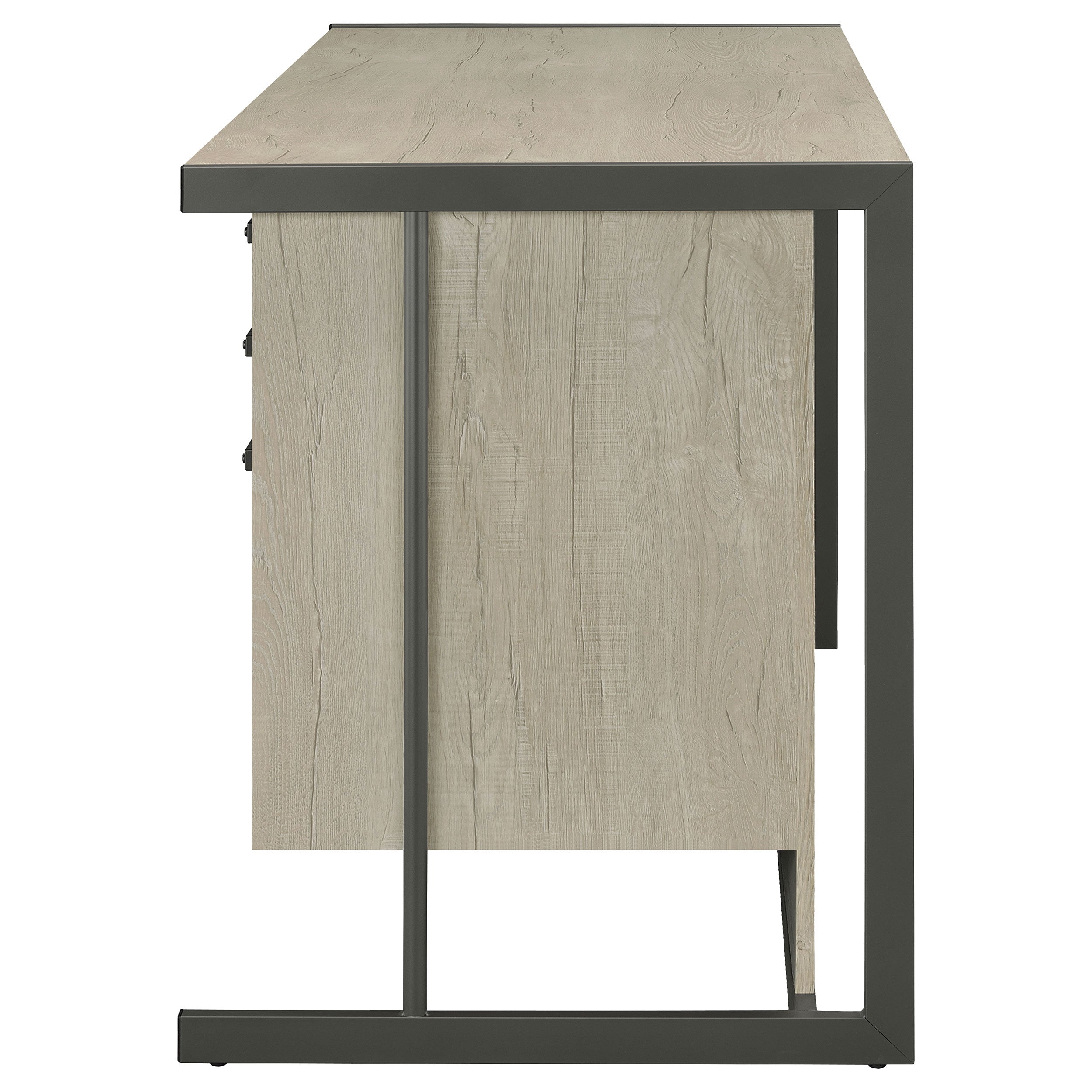 Brisley Whitewashed Office Desk