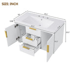 36'' Wall Mounted Bathroom Vanity