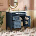 36" Bathroom Vanity With Top Sink