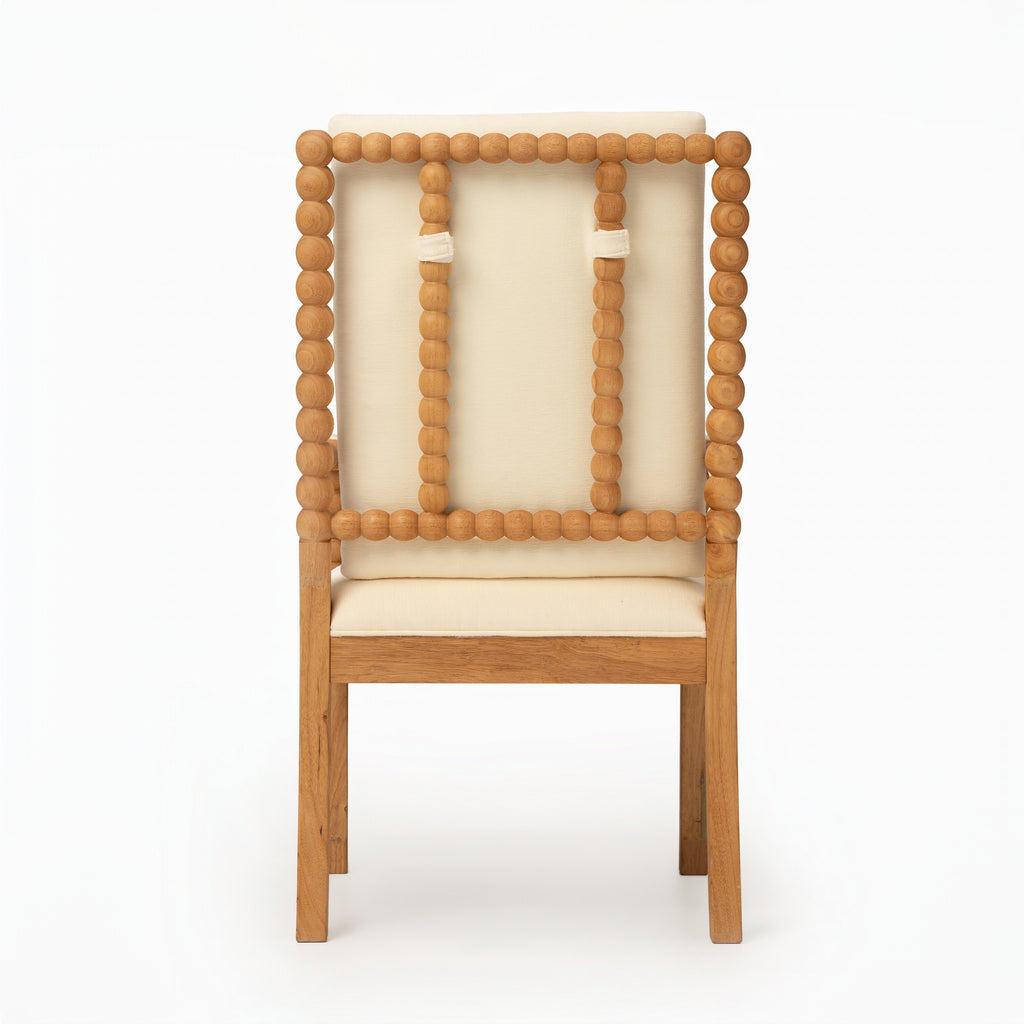 Set of 2 Rubber Wood Dining Chairs