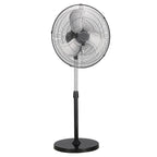 18" Industrial Pedestal Fan 3-Speed Oscillating Fan