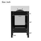 20-Inch Bathroom Vanity With Ceramic Sink