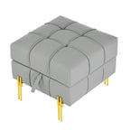 22 Inch Anti-Scratch Leather Storage Ottoman