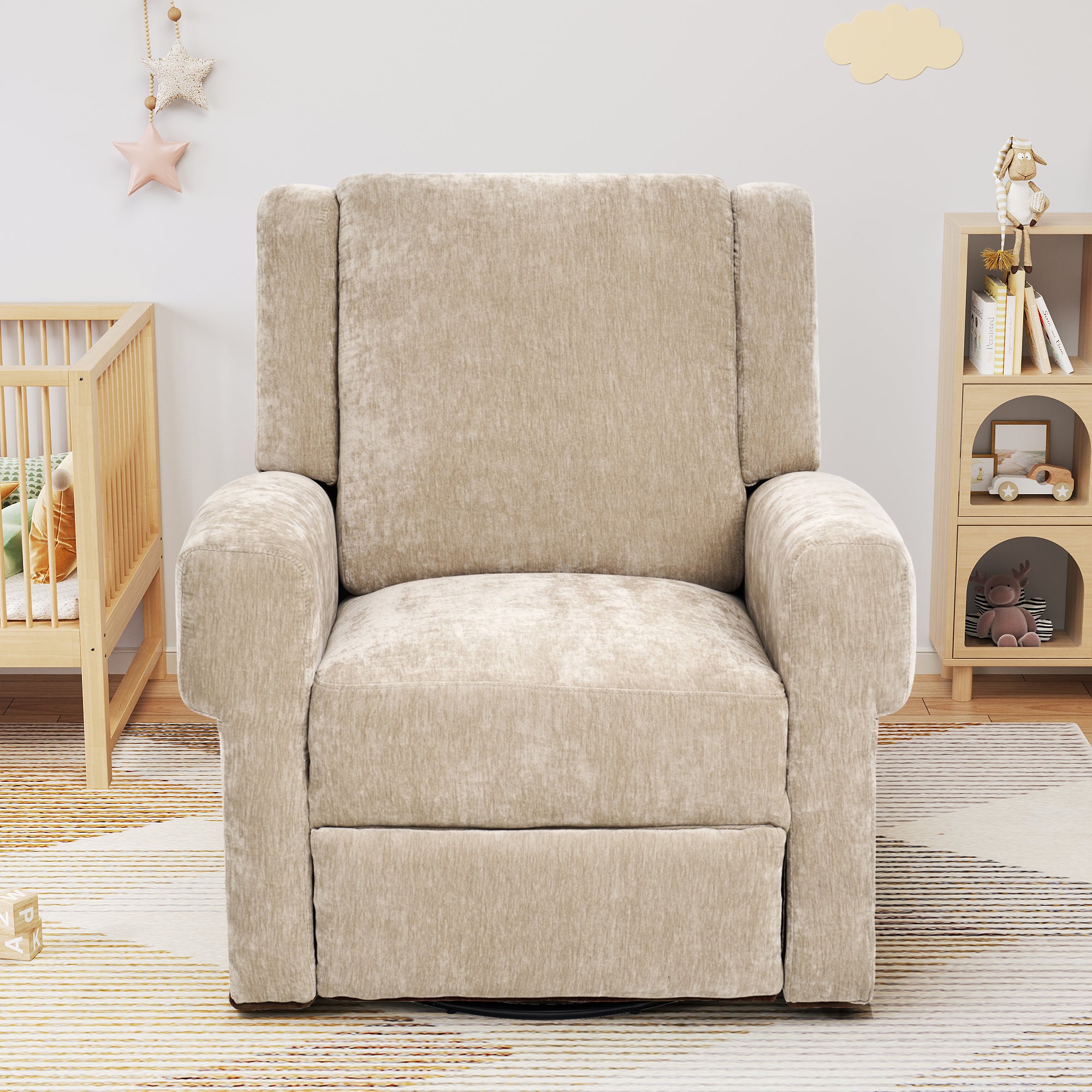 Manual Recliner Nursery Recliner Chair Swivel Rocker