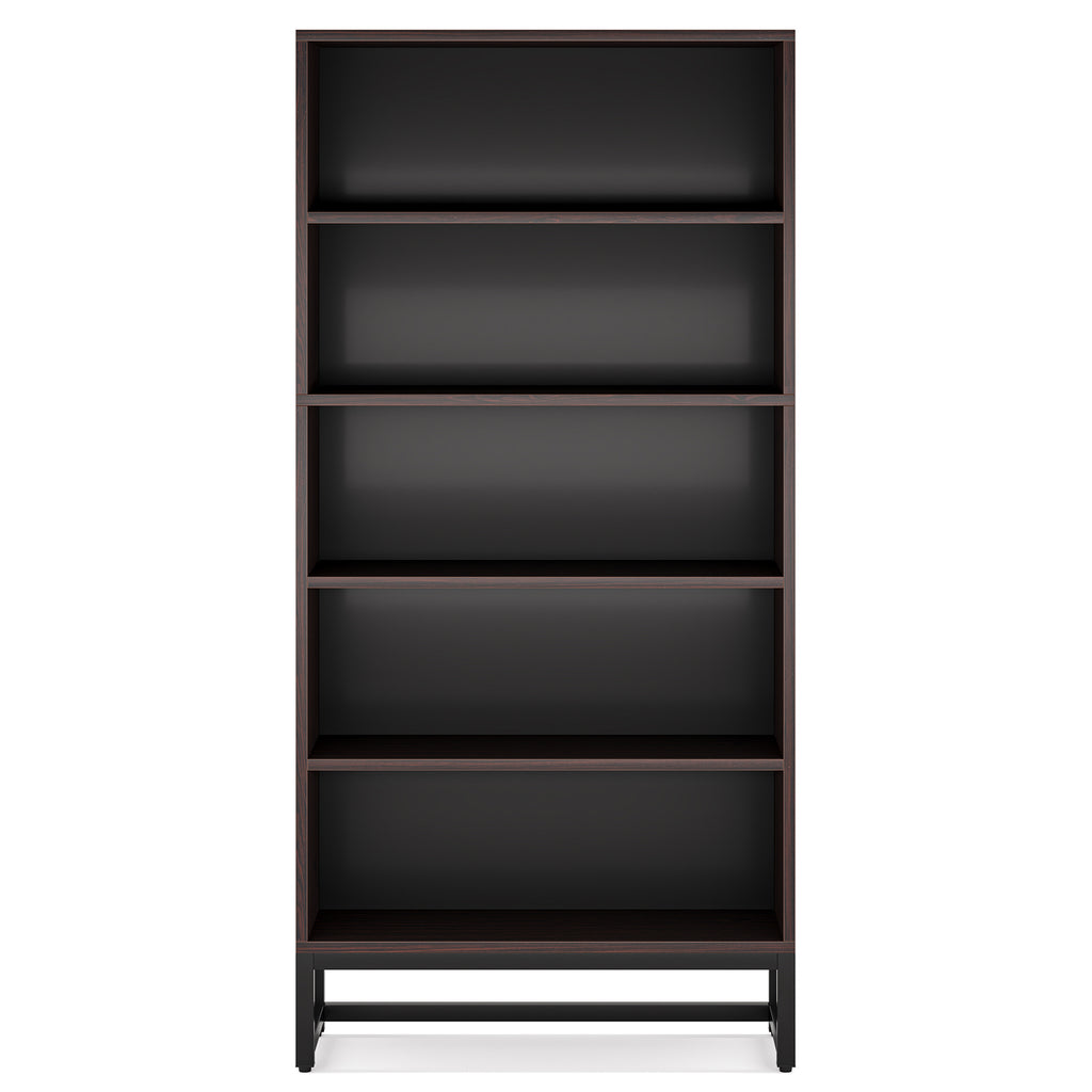 70.87" 5-Tier Sandalwood Heavy Duty Bookshelf
