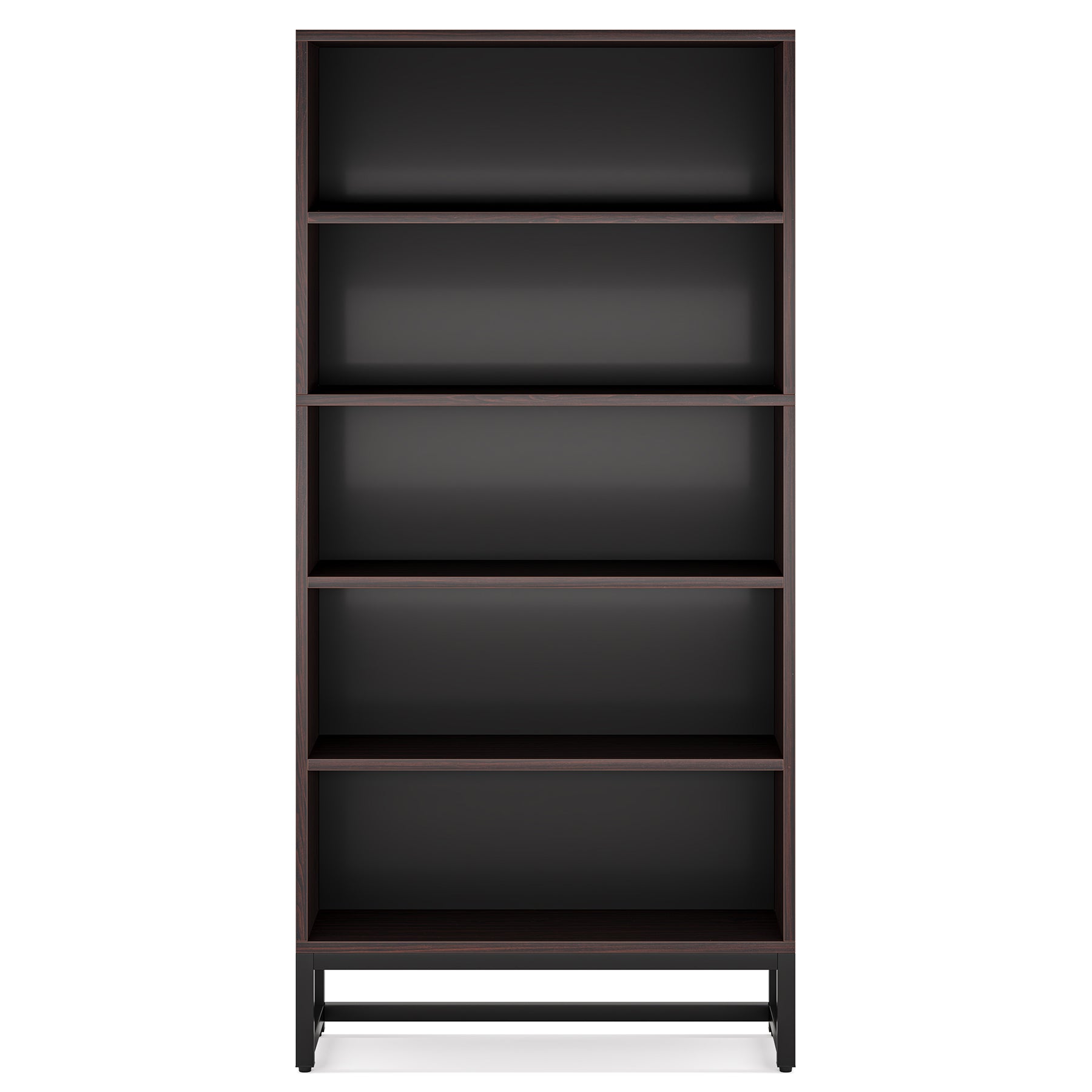 70.87" 5-Tier Sandalwood Heavy Duty Bookshelf