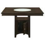 Tolland Cappuccino 1-Door Storage Counter Height Dining Table