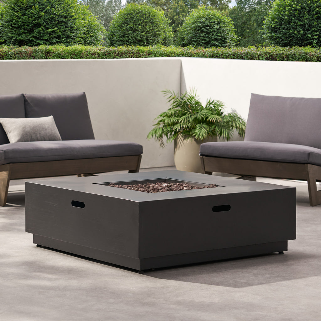 39" Square Iron Fire Pit - 50,000 BTU