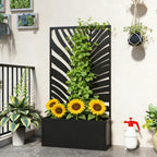 Freestanding Plant Bed with Trellis